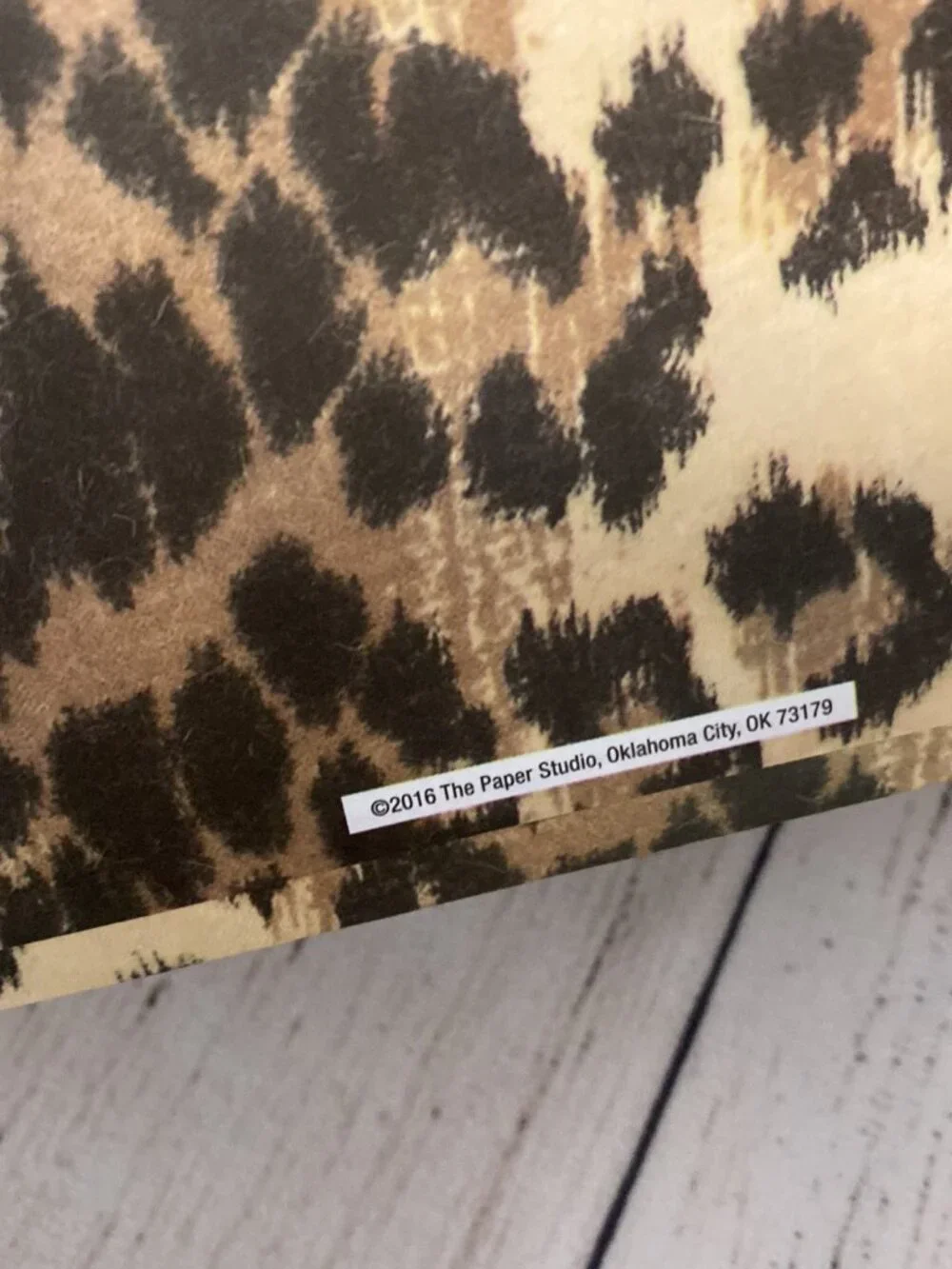 12x12 Leopard Print Kitsch Retro Inspired Photo Storage or Display Box